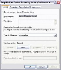 Configuration du service